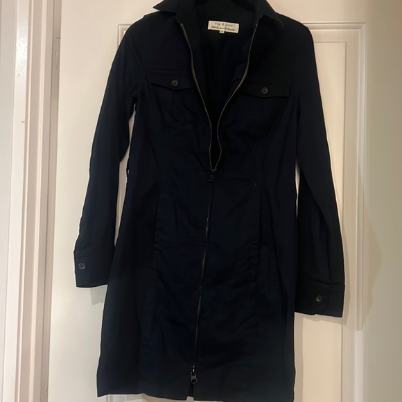 Rag and bone navy blue cotton dress - Picture 1 of 9